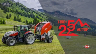 25 ans presses enrubanneuses i-bio+ KUHN