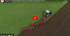 La charrue semi-portée réversible VARI-CHALLENGER au travail.