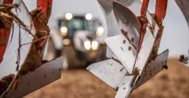 View of ploughing KUHN parts