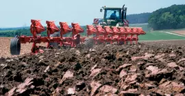 Vue de la charrue CHALLENGER avec sécurité NSH