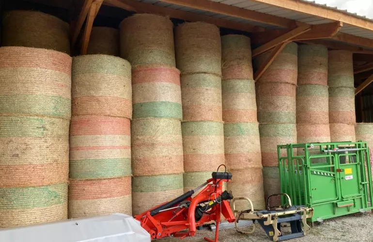 Stockage balles rondes