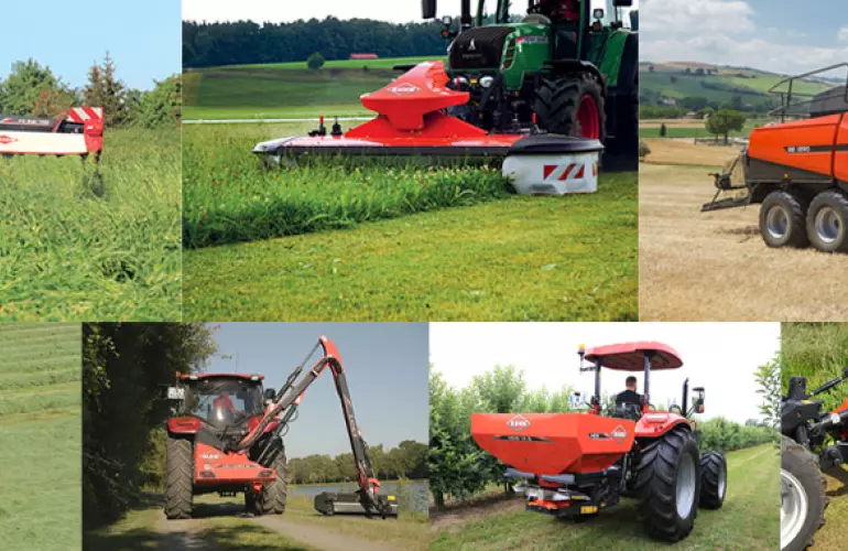 Avant saison : récolte des fourrages, pressage, enrubannage, entretien du paysage, broyage et fertilisation.