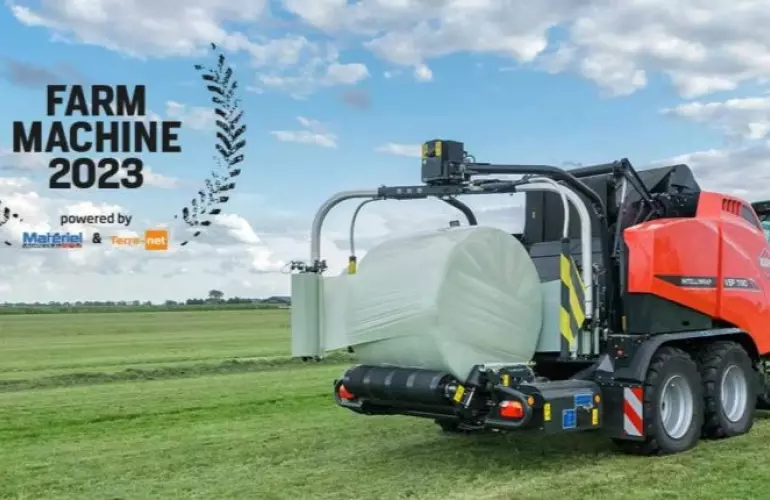The KUHN VBP 7190 (baler-wrapper combination) is awarded FARM MACHINE 2023 at the SIMA (France) 2022