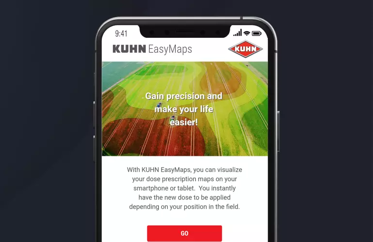 KUHN EasyMaps screen