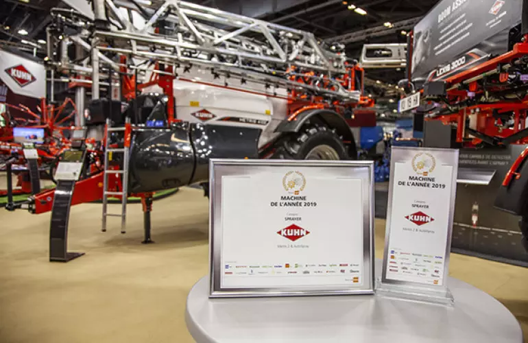 KUHN pulvérisation de précision : récompense Metris 2- Machine de l'année 2019