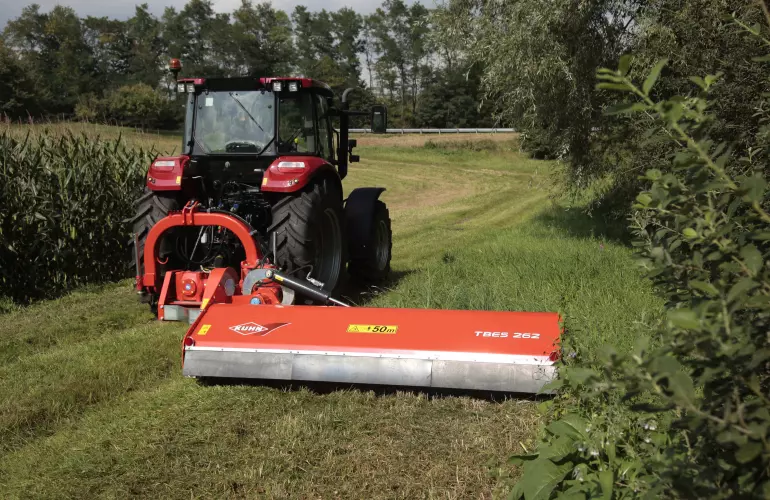Le broyeur TBES 262 au travail