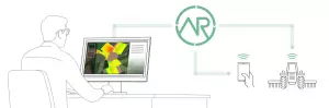 Un exemple de transfert de données entre une machine agricole connectée et un ordinateur ou mobile à travers le cloud