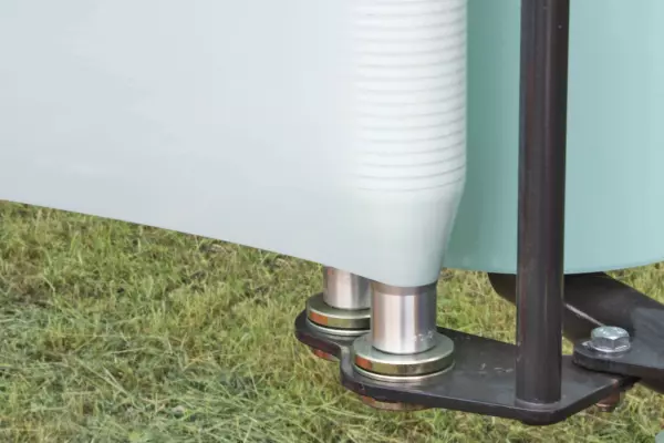 La forme conique des deux extrémités des rouleaux en aluminium permet de conserver la largeur optimale du film et de limiter le risque de déchirure.