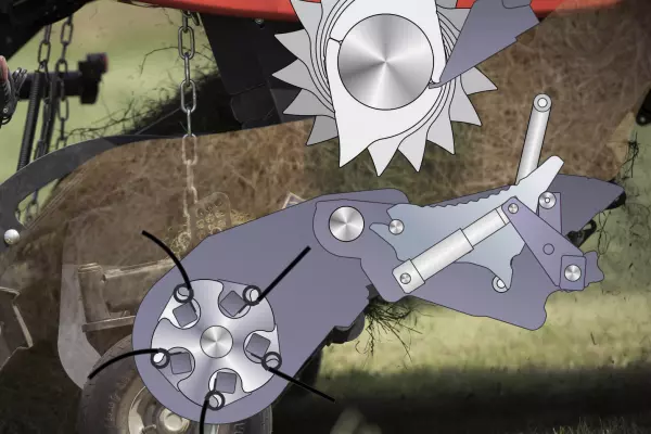 Le débrayage du rotor et l'abaissement de la trappe de débourrage DROPFLOOR assurent un déblocage rapide.