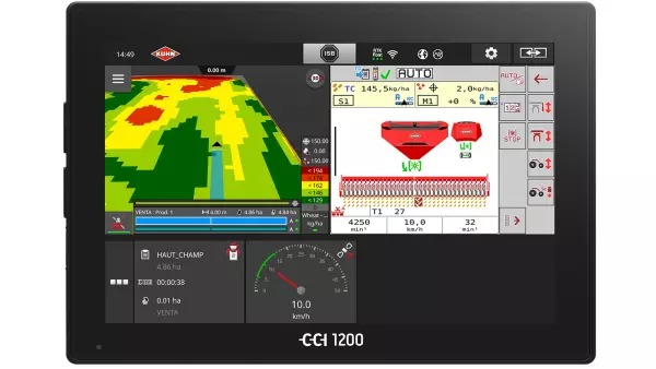 Terminal ISOBUS CCI 1200 avec l'activation CCI.TASK CONTROL