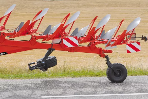 La roue de transport à suspension élastomères sécurise les déplacements sur route