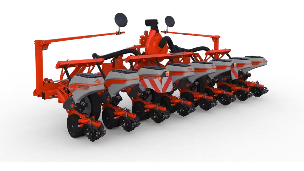 Photo du réglage de la pression de terrage sur le semoir MAXIMA 3 KUHN