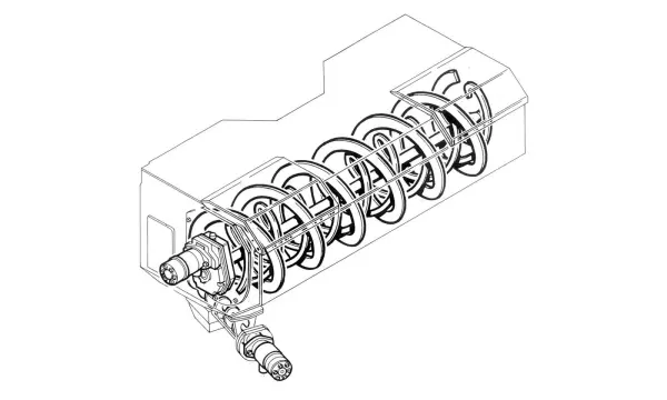 La trémie mélangeuse de la pailleuse distributrice KUHN PRIMOR 5570 M permet de mélanger les concentrés aux fourrages
