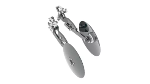 Vue 3D d'un disque lisse de la bineuse ROWLINER