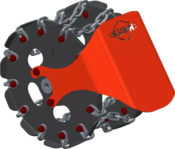 Les roues de rappui du STRIGER 100 apportent une finition idéale sur le rang