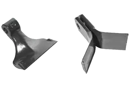 Vous avez le choix entre des marteaux cuillères ou couteaux Y selon vos besoins