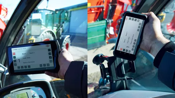 Avec les pesées programmables DG600 et DG8000-IC, vous avez le choix en option entre différents assistants mobiles pour gérer à distance la pesée de votre mélangeuse