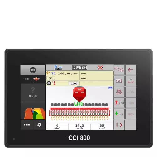 Terminal ISOBUS CC 800 avec écran de travail de semoir ESPRO