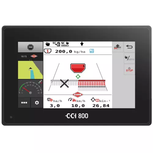 Coupure de la demi-largeur gauche