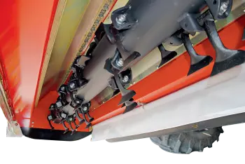 Photo du rotor à huit rangées d’outils à disposition hélicoïdale 