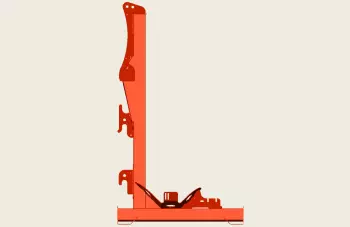 Châssis en L du pulvérisateur porté DELTIS 2