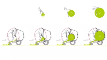 Avec PROGRESSIVE DENSITY, la densité augmente au fur et à mesure de l'accroissement du diamètre de la balle