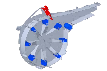 La Pailleuse Hacheuse Distributrice KUHN PRIMOR 4260 M CUT CONTROL assure également la fonction de hachage des brins !