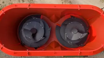 Cuve de mélange optimisée pour un fort coefficient de remplissage tout en restant compacte