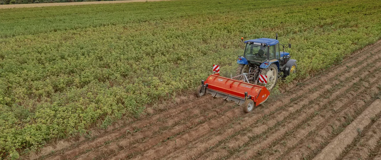 Le broyeurs de patates au travail