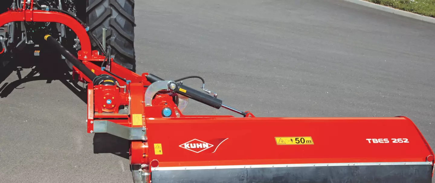 Le broyeur TBES 262 en position statique