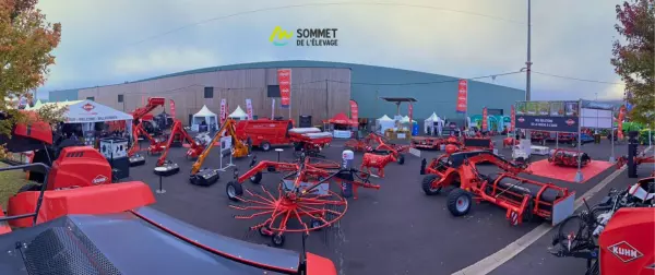 Photo du stand KUHN au sommet de l'élevage